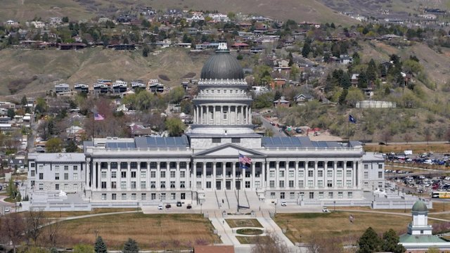 Aerial View of Utah State Capitol Building