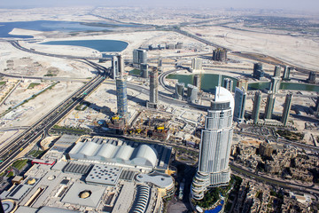 view from Burj khalifa tower 4