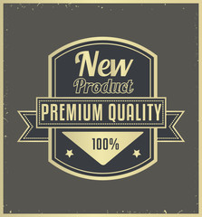 new product premium quality retro badge