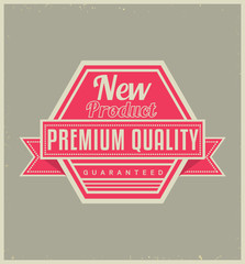 new product premium quality retro badge