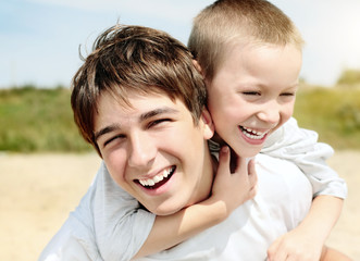 Fototapeta premium Happy Brothers