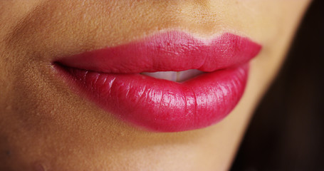 Mexican woman's lusciuos lips