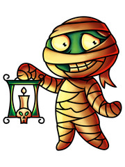 Mummy Cartoon Character Digital Painting