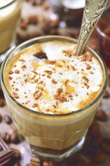 Affogato - italian coffee dessert.