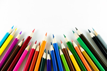 Color pencil on paper background