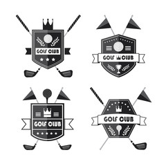 Set of golf or golf emblems