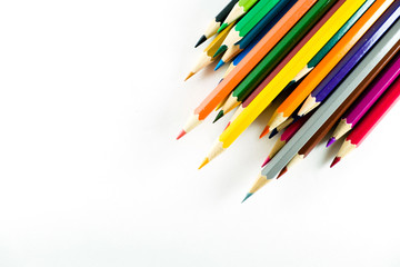 Color pencil on paper background