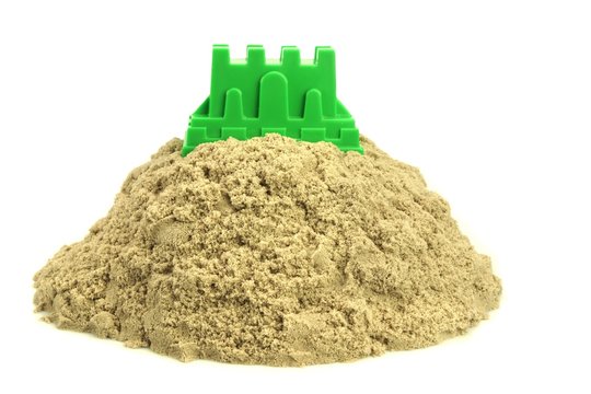 Kinetic Sand For Children Creativity, Bucket And Castle Mold Iso
