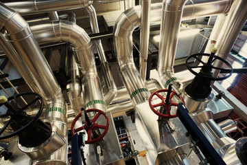 Industrial zone, Steel pipelines and valves