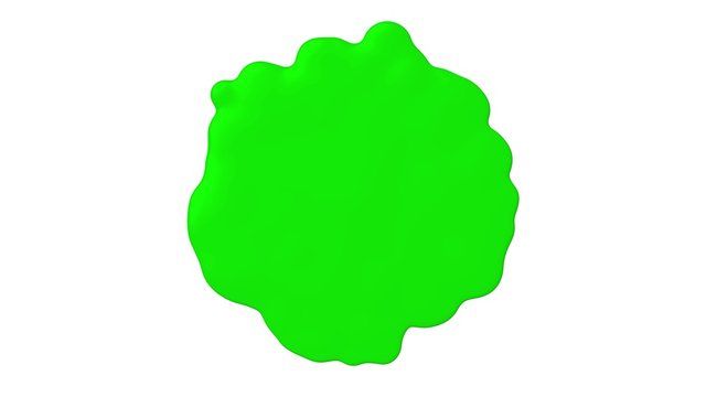 (4K) Grüner Farbklecks