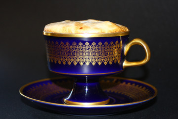 Cup of coffee, cobalt cup