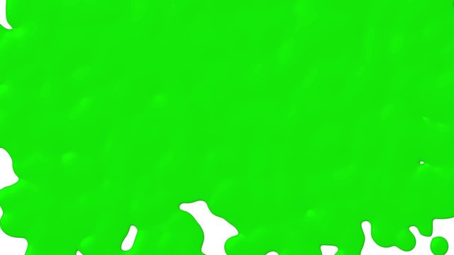 (4K) Gr&uuml;ne Farbe l&auml;uft hinunter
