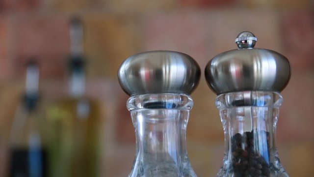 salt and pepper shakers in the kitchen
