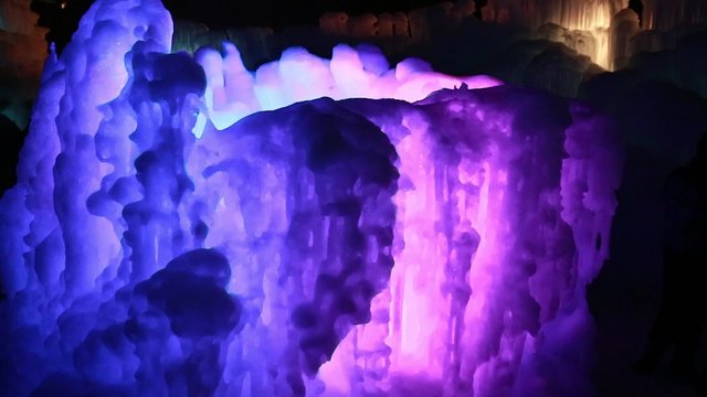 frozen ice art