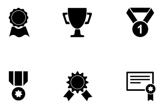 Medals and cup icons