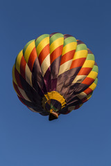 Colorful Hotair Balloon with blue sky in background