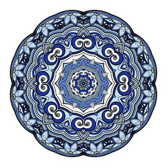 Vector Beautiful Deco Colored Mandala