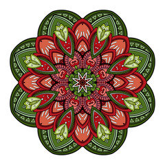 Vector Beautiful Deco Colored Mandala