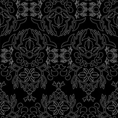 seamless paisley pattern.orient or russia design. vector illustr
