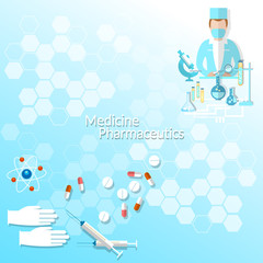 Health and Medicine, doctor, pharmacy, research, syringes, vector