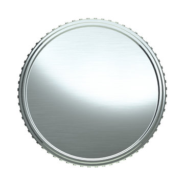 Silver medal. 3D render isolated