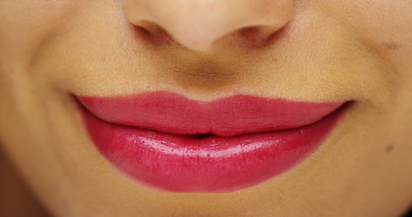 Mexican woman's beautiful lips