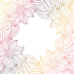 Vector Colored Floral Background