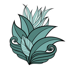 Vector Colored Floral Background