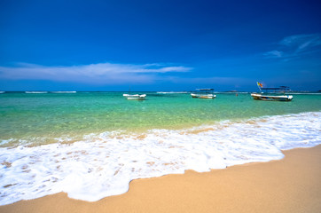 Untouched beach in Sri Lanka