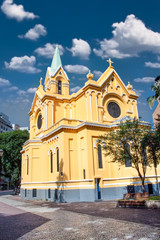 Fototapeta na wymiar Igreja Nossa Senhora do Rosário church in Sao Paulo, Brazil.