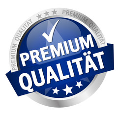 button with text Premium Qualität