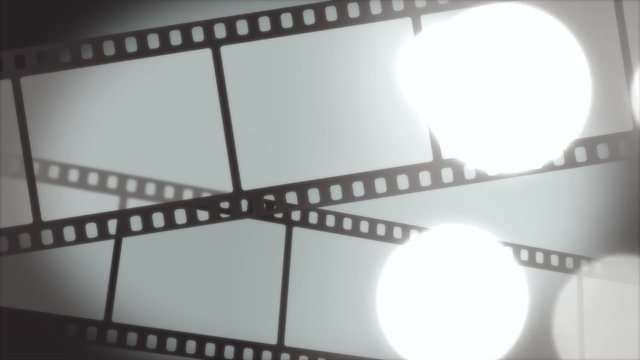 film scrolling through background