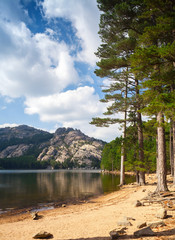 Corsica island, France, Ospedale lake