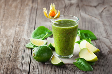 Fresh smoothie in a glass