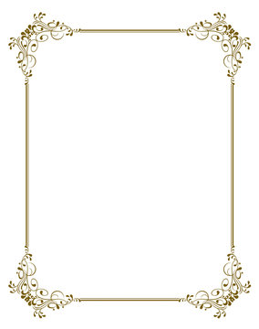 decorative frame - vector illustration