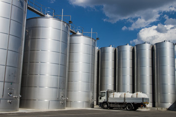Silos in tuscany, for wine and cereal storage
