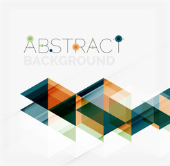 Abstract geometric background. Modern overlapping triangles