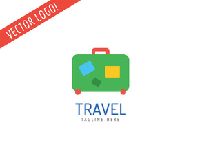 Travel vector logo icons set. Sea, summer or holiday and sea