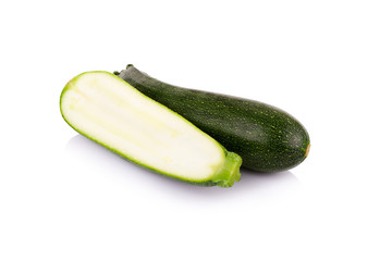 Fresh zucchini isolated on white