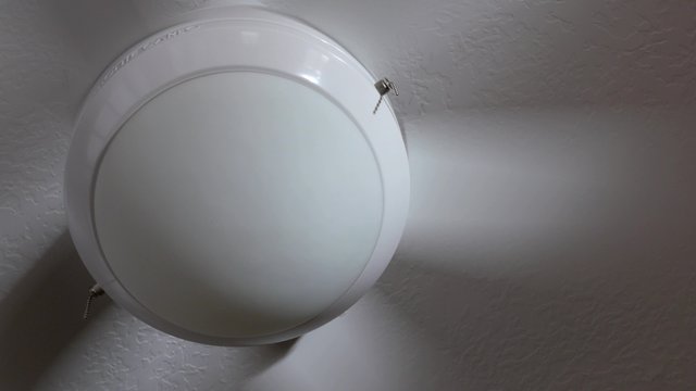 Ceiling fan rotating