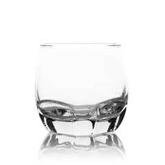 Glass of water isolated on white background