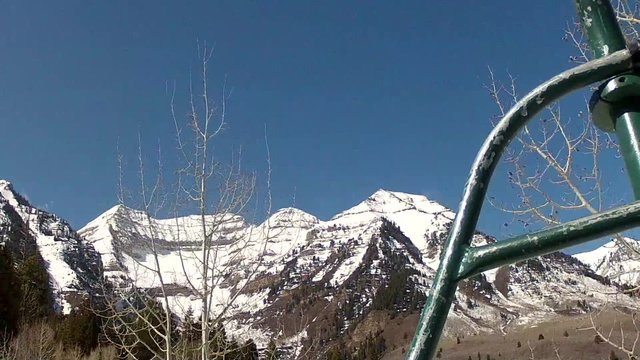 ski resort and mountains