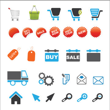 Set of shopping icons