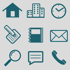 flat icon for communication