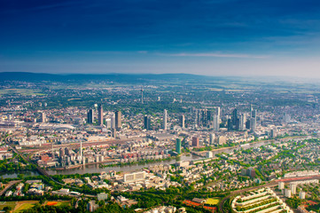Aerial view of Frankfurt Main