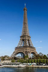 Fototapeta na wymiar Eiffel Tower (La Tour Eiffel). Paris, France. 