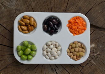 Чечевица, горох, фасоль 