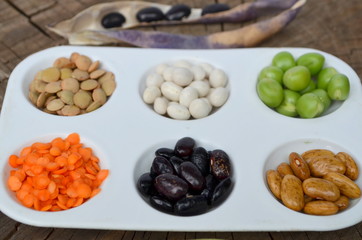 Чечевица, горох, фасоль 