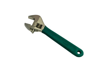 monkey wrench on white background