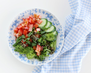 Healthy vegetable salad